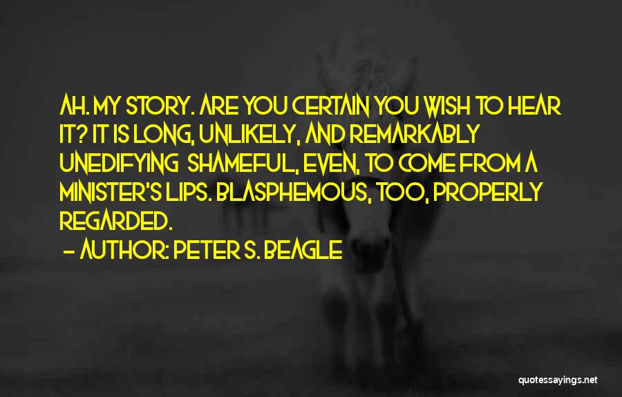 Blasphemous Quotes By Peter S. Beagle