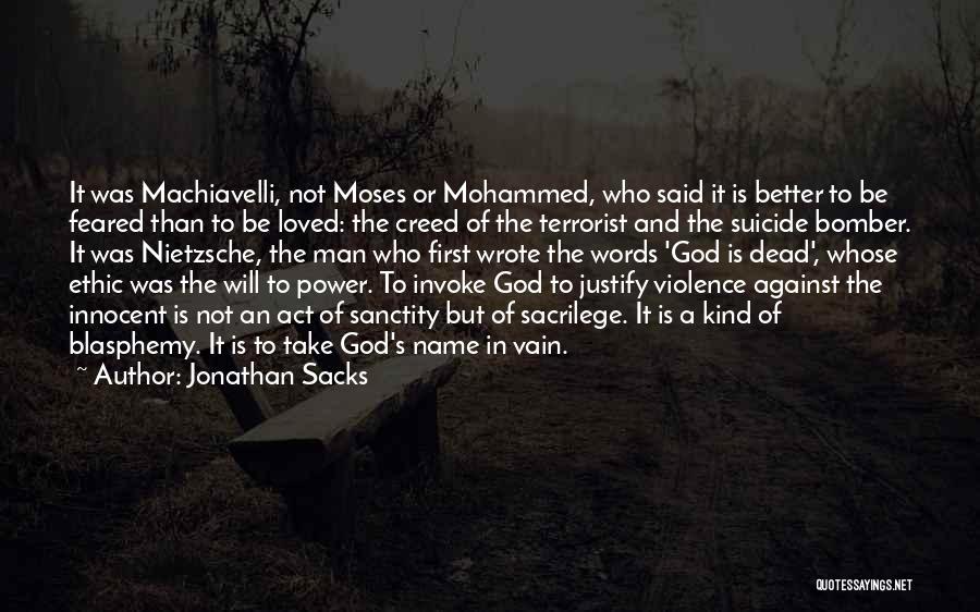 Blasphemy Quotes By Jonathan Sacks