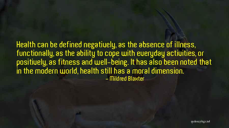 Blaxter Health Quotes By Mildred Blaxter Blaxter Health Quotes By Mildred Blaxter