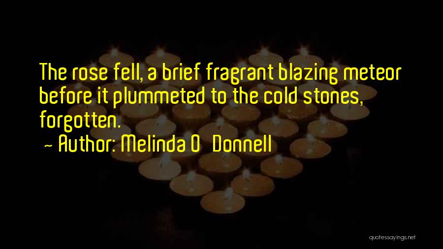 Blazing Quotes By Melinda O'Donnell