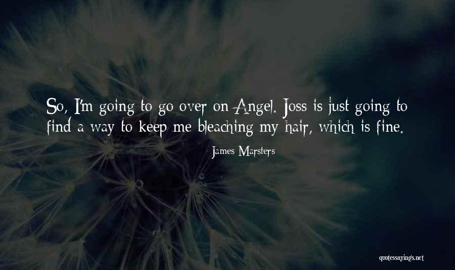 Bleaching Hair Quotes By James Marsters Bleaching Hair Quotes By James Marsters