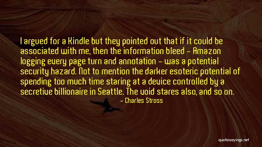 Bleed For Me Quotes By Charles Stross