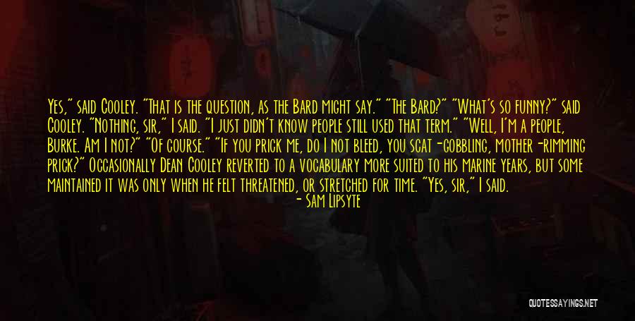 Bleed For Me Quotes By Sam Lipsyte