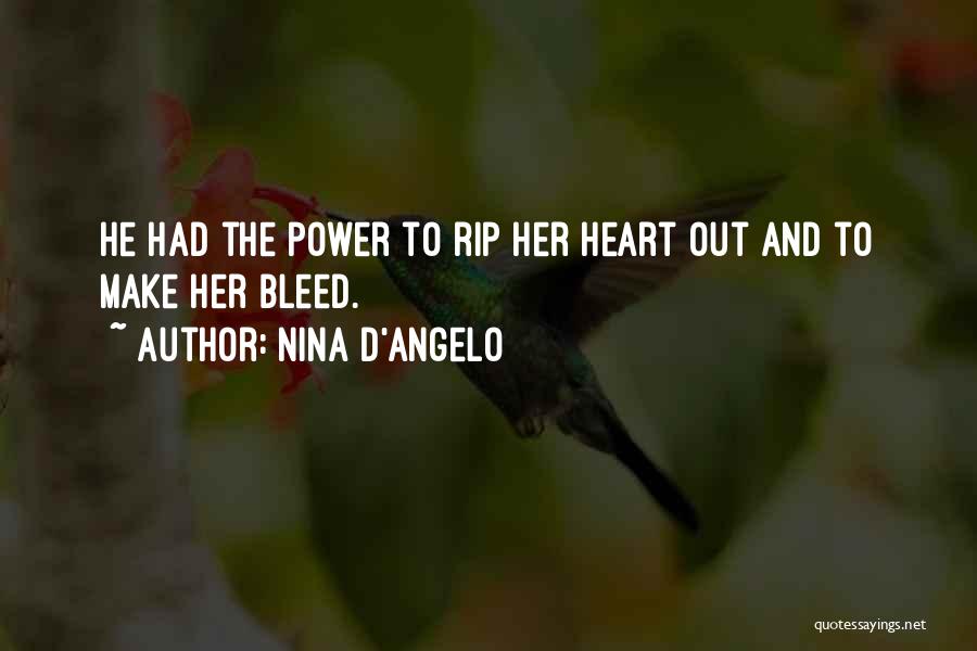 Bleed Quotes By Nina D'Angelo