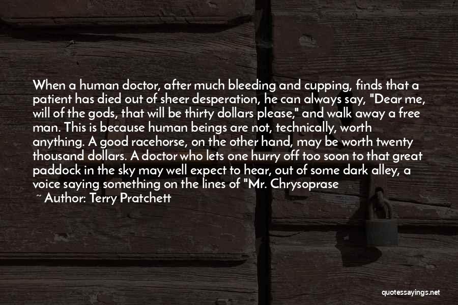 Bleeding Hand Quotes By Terry Pratchett