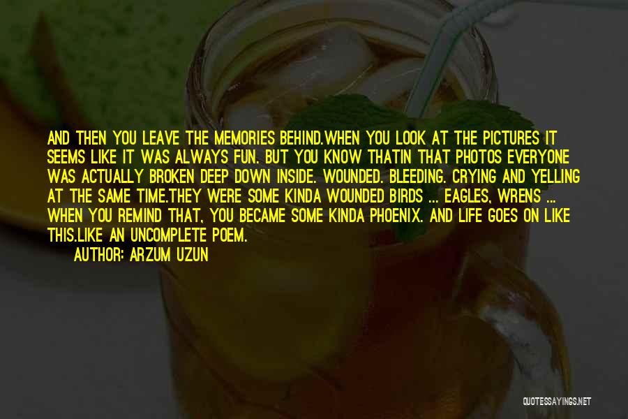 Bleeding Inside Quotes By Arzum Uzun