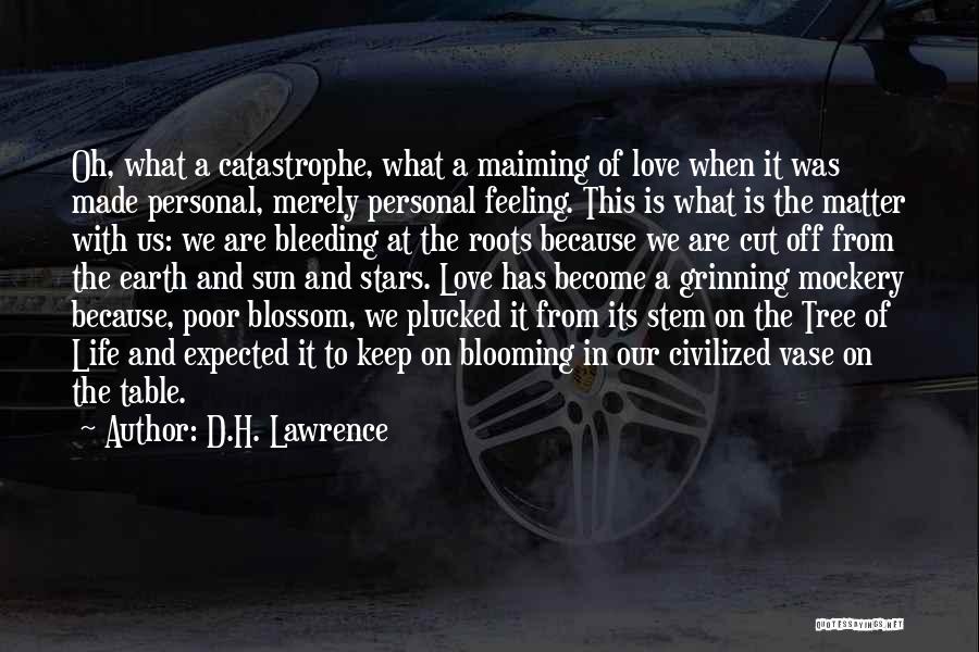 Bleeding Love Quotes By D.H. Lawrence