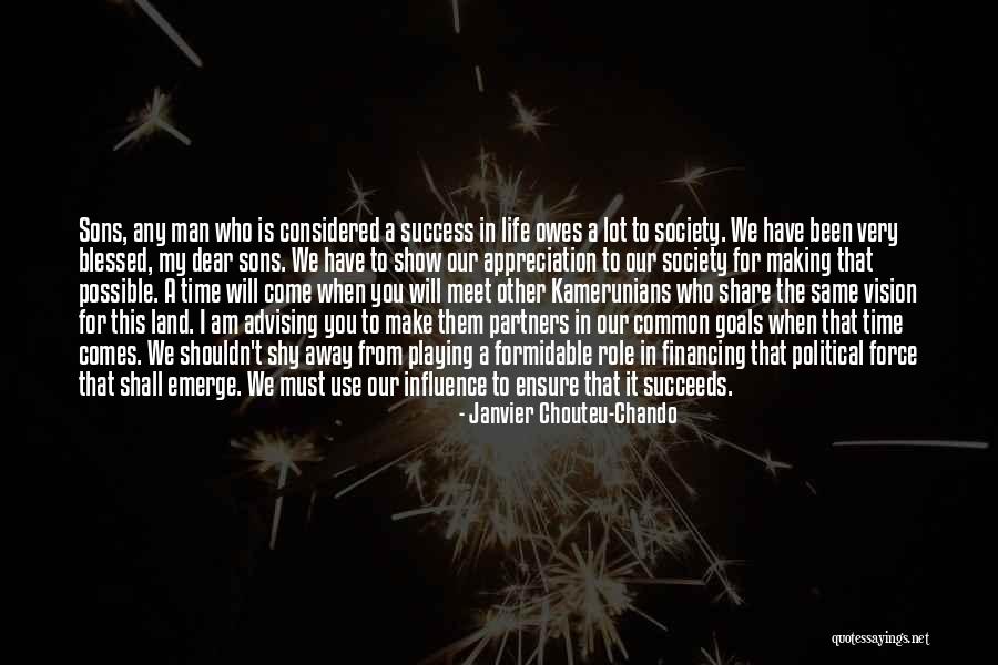 Blessed Friendship Quotes By Janvier Chouteu-Chando