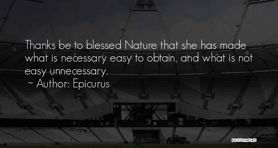 Blessed Is She Quotes By Epicurus