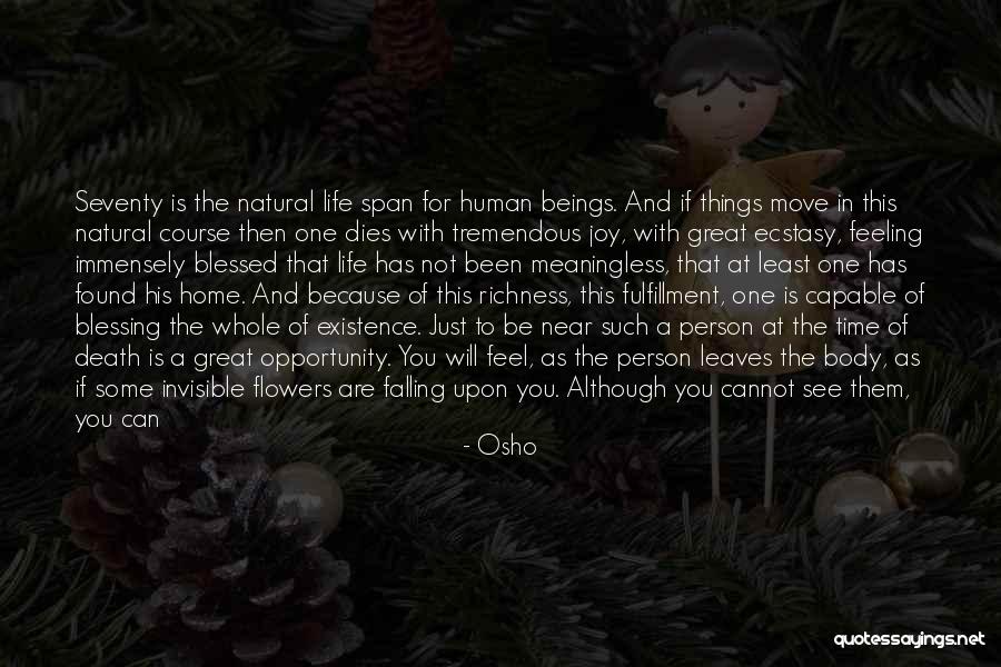 Blessed Person Quotes By Osho