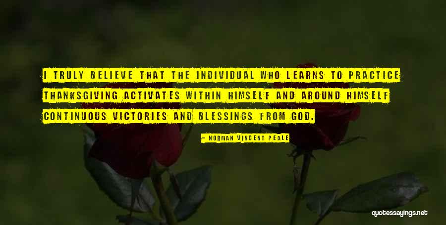 Blessing And Quotes By Norman Vincent Peale