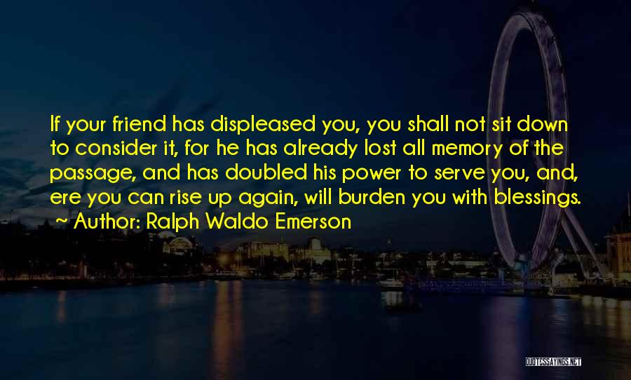 Blessing Friendship Quotes By Ralph Waldo Emerson