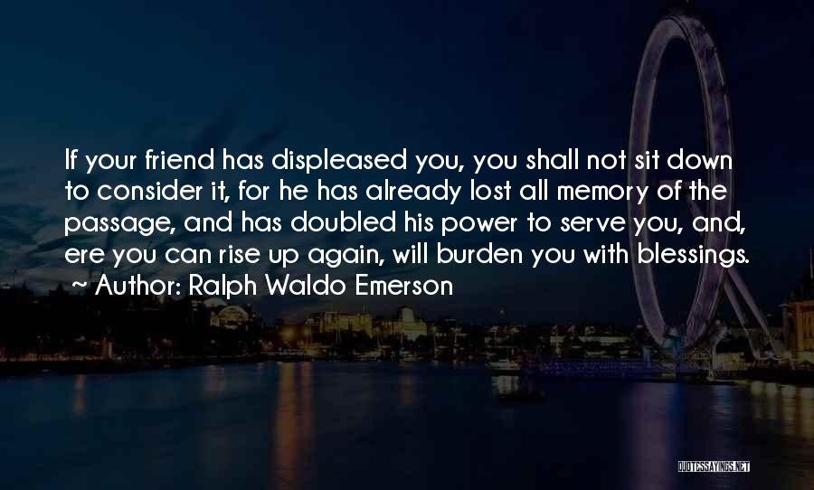 Blessing Of Friendship Quotes By Ralph Waldo Emerson