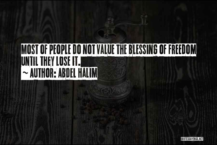 Blessing Quotes By Abdel Halim