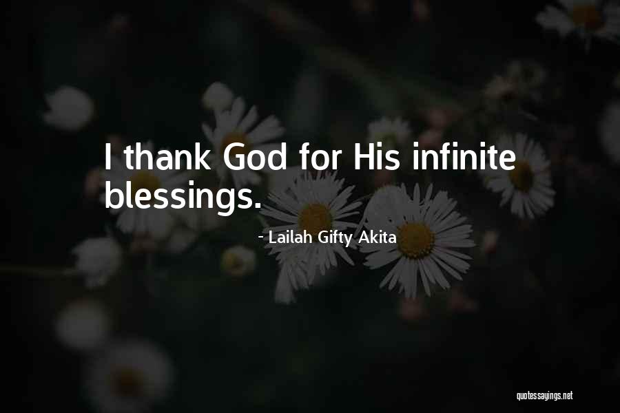 Blessing Thank You Quotes By Lailah Gifty Akita