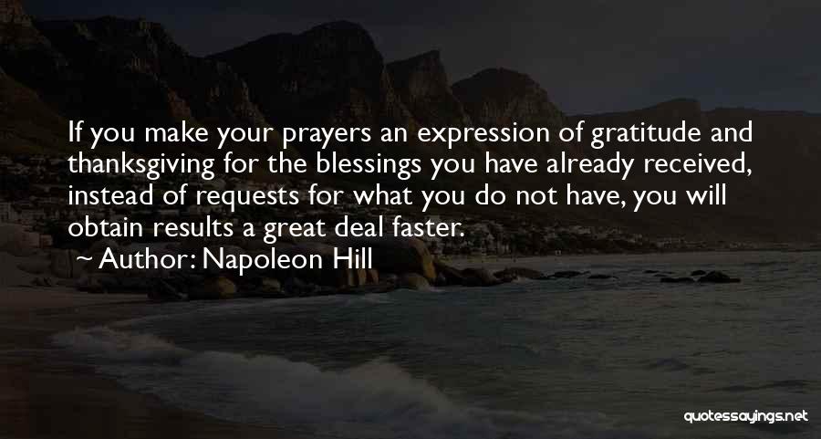 Blessings And Gratitude Quotes By Napoleon Hill