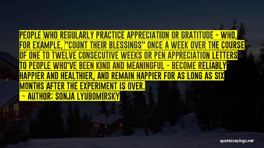 Blessings And Gratitude Quotes By Sonja Lyubomirsky