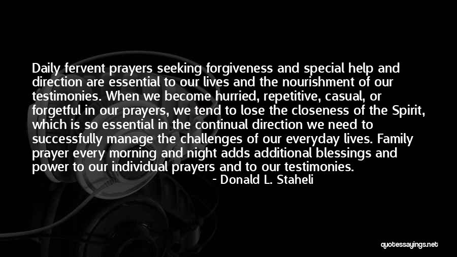 Blessings Of Family Quotes By Donald L. Staheli