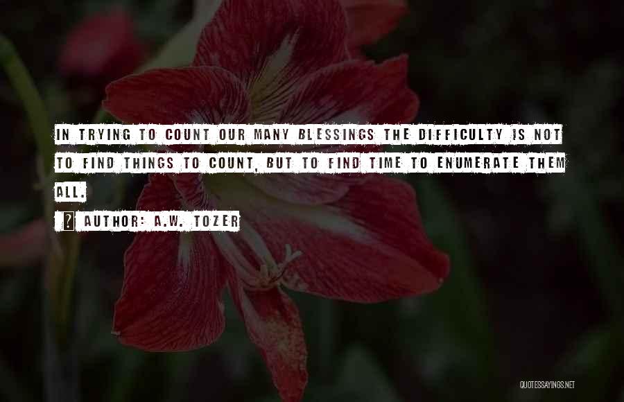 Blessings To All Quotes By A.W. Tozer