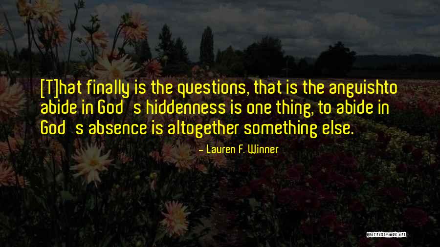 Bliek Terneuzen Quotes By Lauren F. Winner Bliek Terneuzen Quotes By Lauren F. Winner