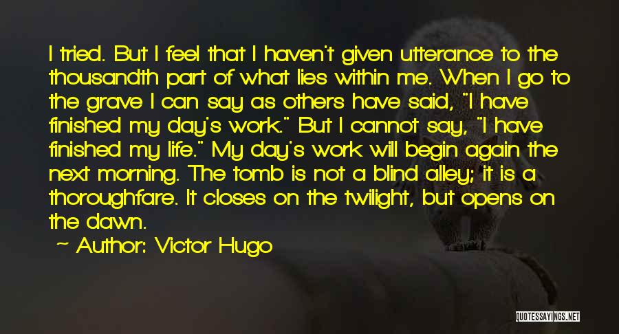 Blind Alley Quotes By Victor Hugo