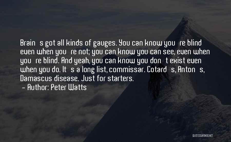 Blind Can See Quotes By Peter Watts