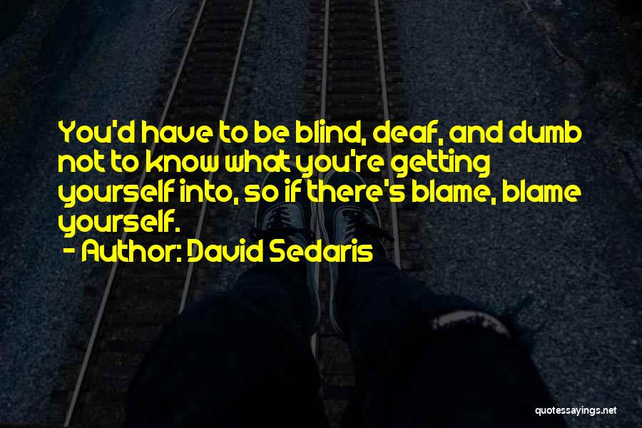 Blind Deaf And Dumb Quotes By David Sedaris