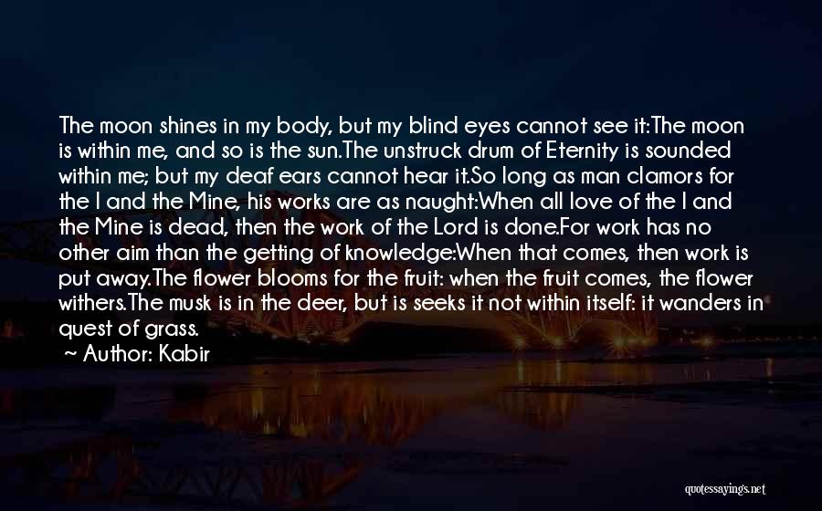 Blind Love Quotes By Kabir