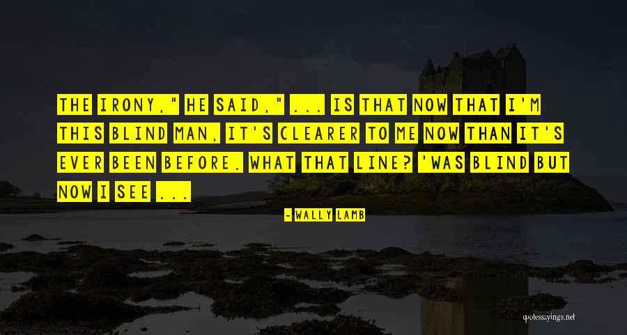 Blind Now I See Quotes By Wally Lamb Blind Now I See Quotes By Wally Lamb