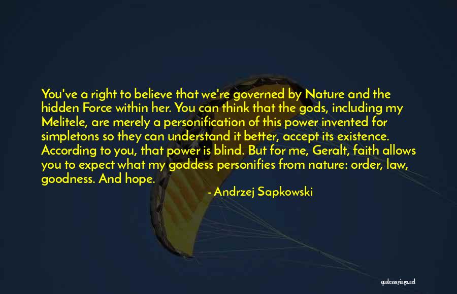 Blind Power Quotes By Andrzej Sapkowski Blind Power Quotes By Andrzej Sapkowski