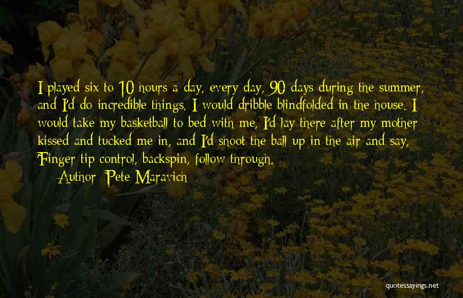 Blindfolded Quotes By Pete Maravich