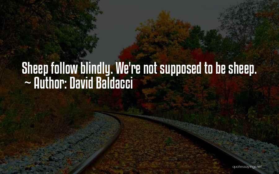 Blindly Follow Quotes By David Baldacci
