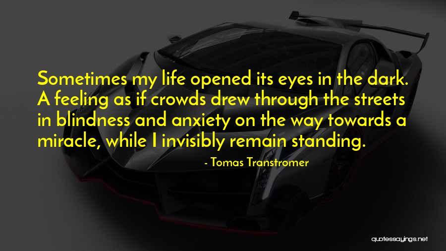 Blindness In Life Quotes By Tomas Transtromer Blindness In Life Quotes By Tomas Transtromer