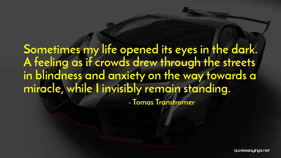 Blindness In Life Quotes By Tomas Transtromer