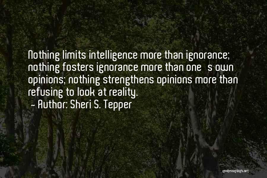 Blindness To Reality Quotes By Sheri S. Tepper