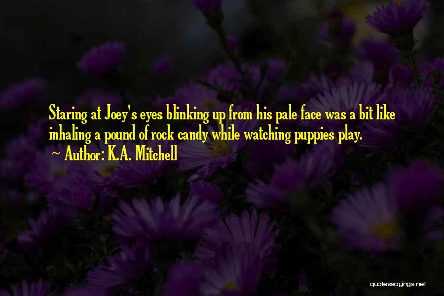 Blinking Eyes Quotes By K.A. Mitchell