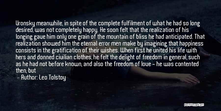 Bliss And Love Quotes By Leo Tolstoy