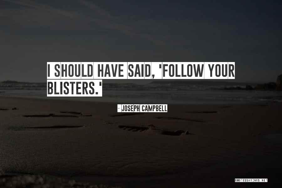 Blisters Quotes By Joseph Campbell Blisters Quotes By Joseph Campbell
