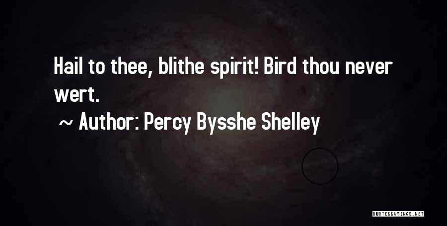 Blithe Quotes By Percy Bysshe Shelley