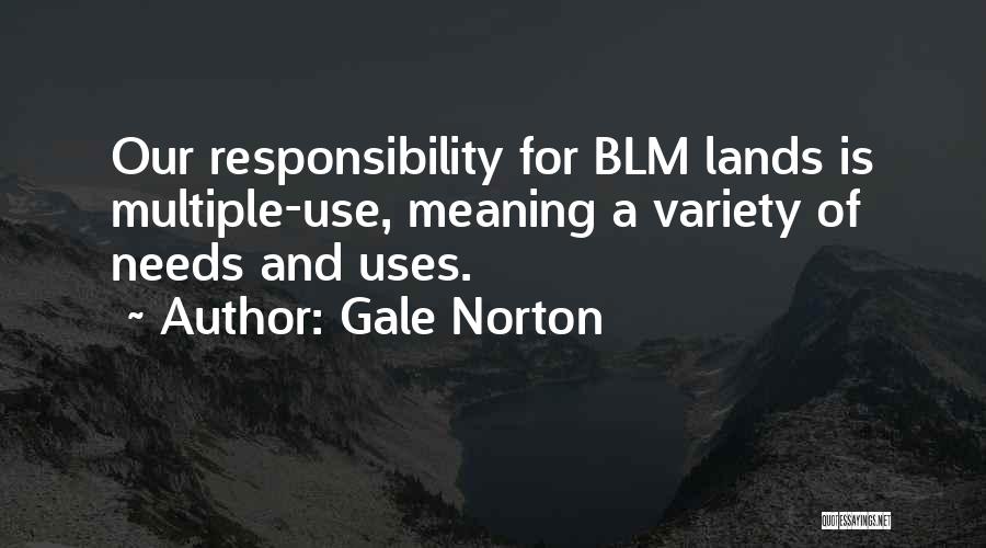 Blm Quotes By Gale Norton