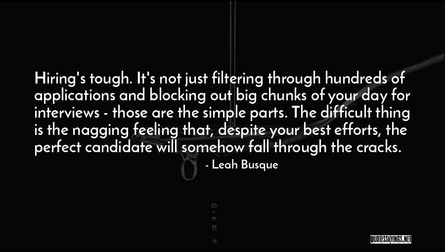 Blocking Out Quotes By Leah Busque