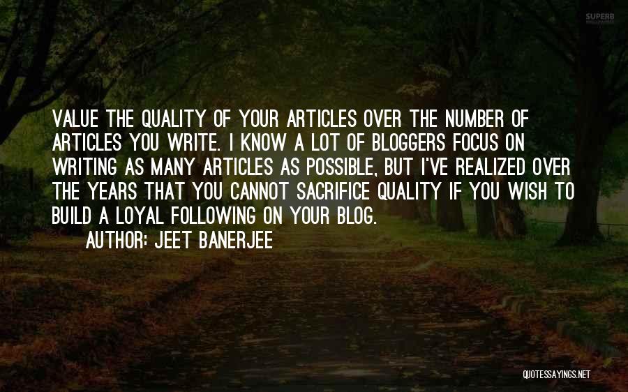 Blog On Quotes By Jeet Banerjee