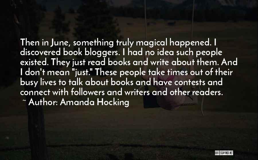 Bloggers Quotes By Amanda Hocking