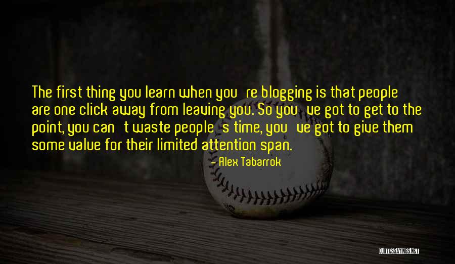 Blogging Quotes By Alex Tabarrok