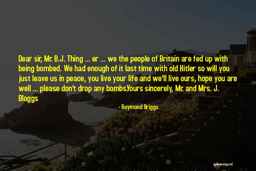 Bloggs Ltd Quotes By Raymond Briggs Bloggs Ltd Quotes By Raymond Briggs