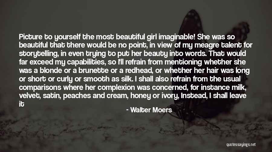 Blonde Curly Hair Quotes By Walter Moers