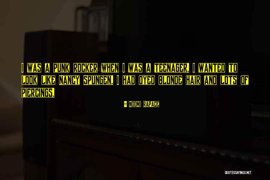 Blonde Hair Quotes By Noomi Rapace Blonde Hair Quotes By Noomi Rapace