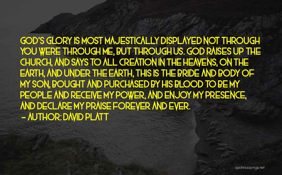 Blood And Glory Quotes By David Platt