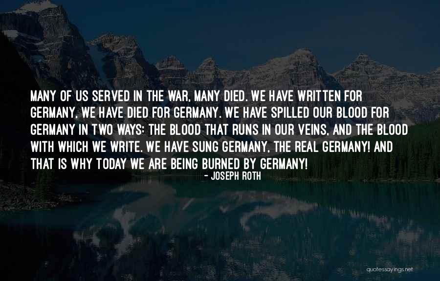 Blood And Veins Quotes By Joseph Roth Blood And Veins Quotes By Joseph Roth