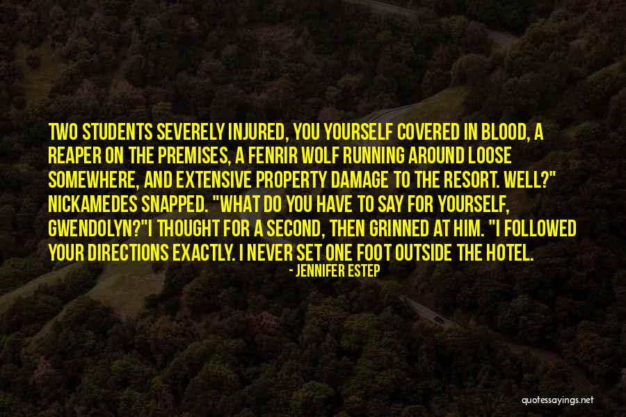 Blood Covered Quotes By Jennifer Estep Blood Covered Quotes By Jennifer Estep
